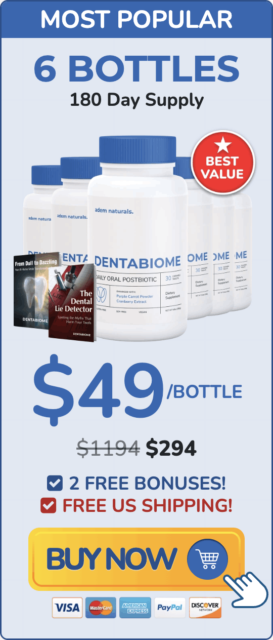 DentaBiome 180 day supply best value package